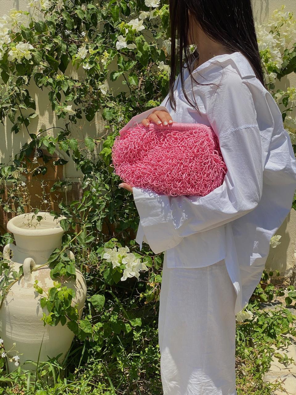 The Pink Dahlia Clutch
