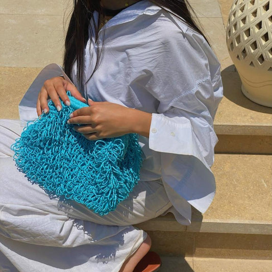The Blue Dahlia Clutch